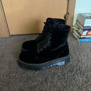 BLACK SUEDE DOC MARTENS